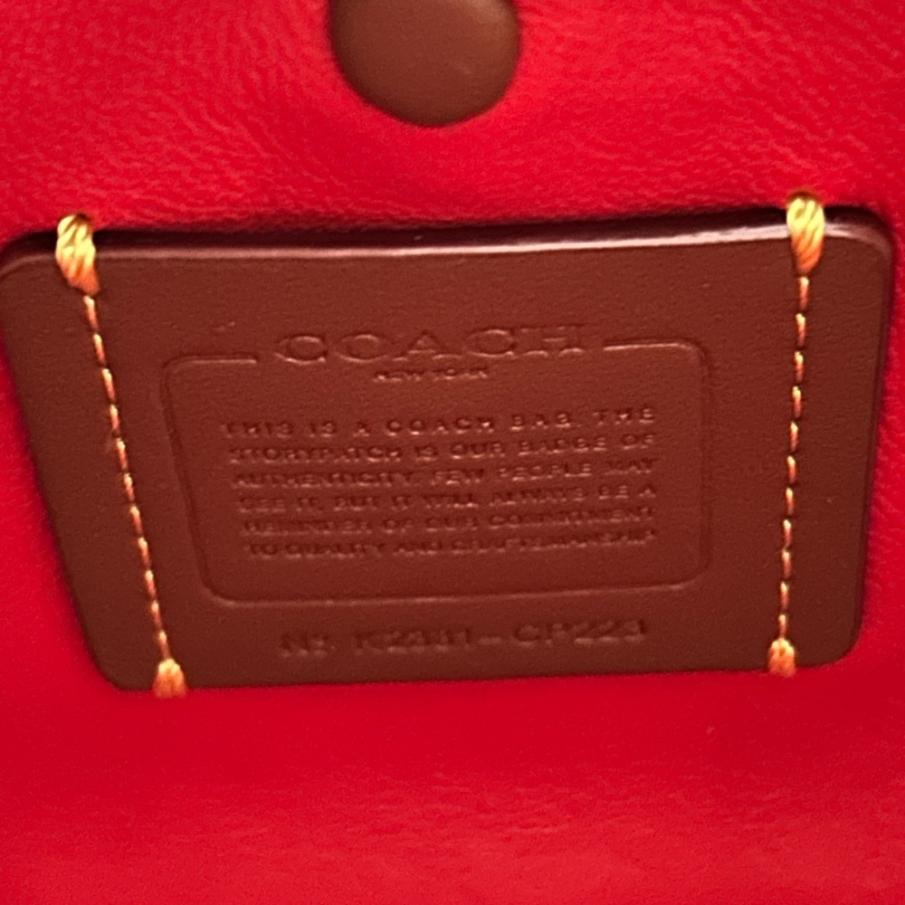 Coach Mira Quilted Red Apple with Heart Strap - Picture 6 of 9